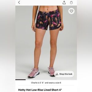 Lululemon hotty hot short
